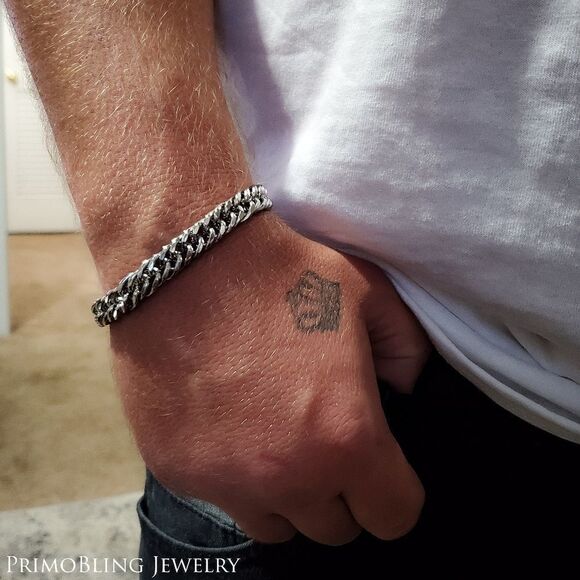 Stainless steel multi Cuban Link Bracelet - Picture 1 of 2